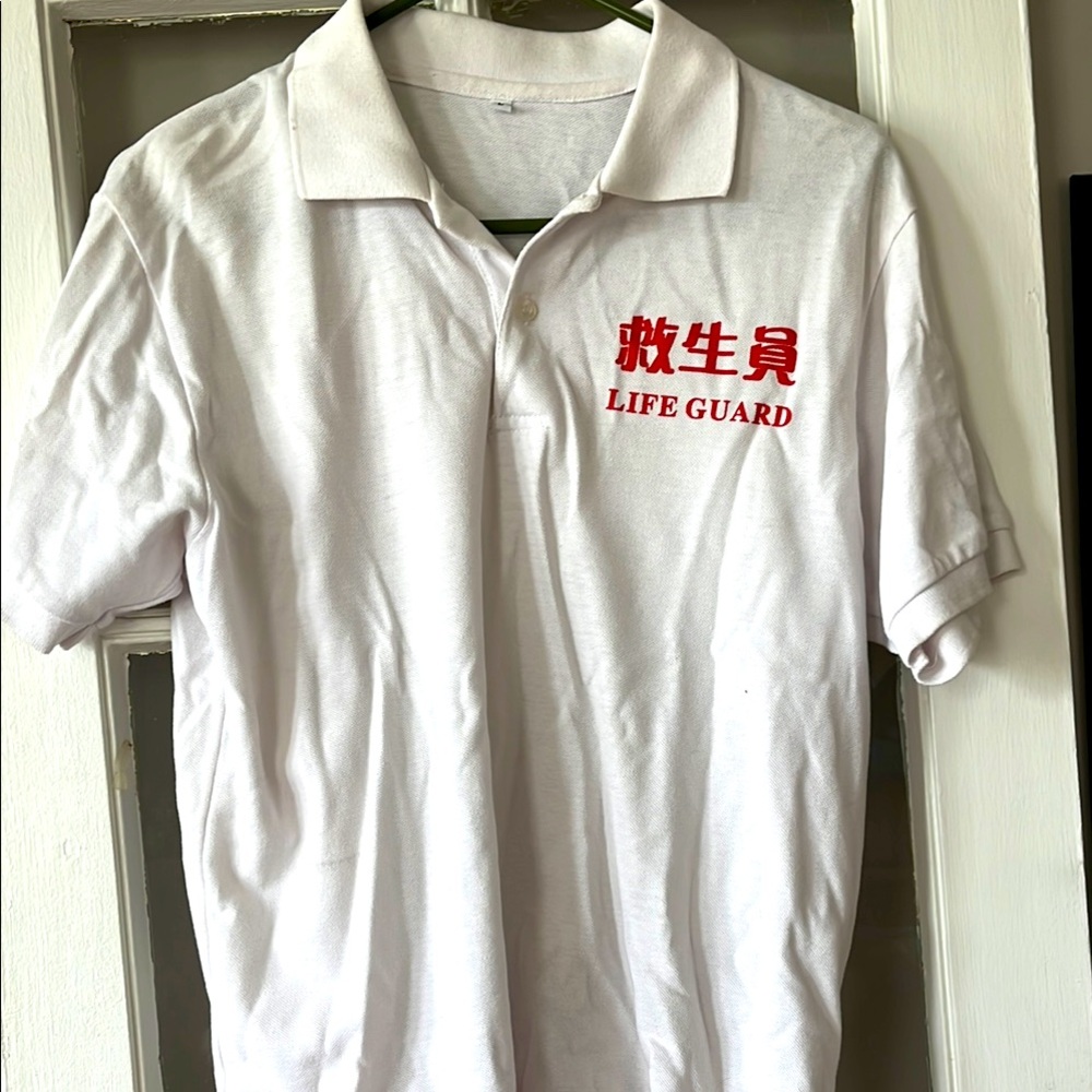 Foreign lifeguard polo